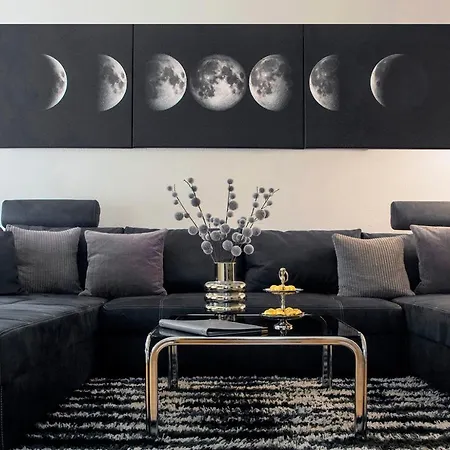 Space Age Design-luxus-apartment, Terrasse, Zentral * Γκέρα