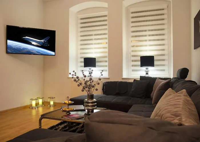 Apartment Space Age Design-luxus-apartment, Terrasse, Zentral Gera