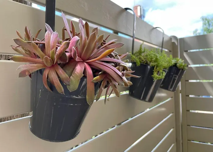 Space Age Design-luxus-apartment, Terrasse, Zentral